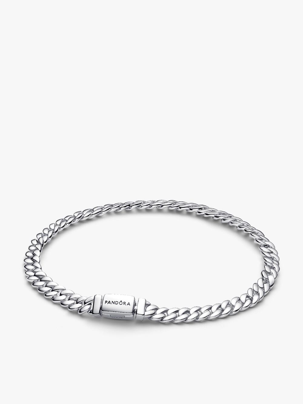 Two-tone Pavé Cuban Chain Bracelet