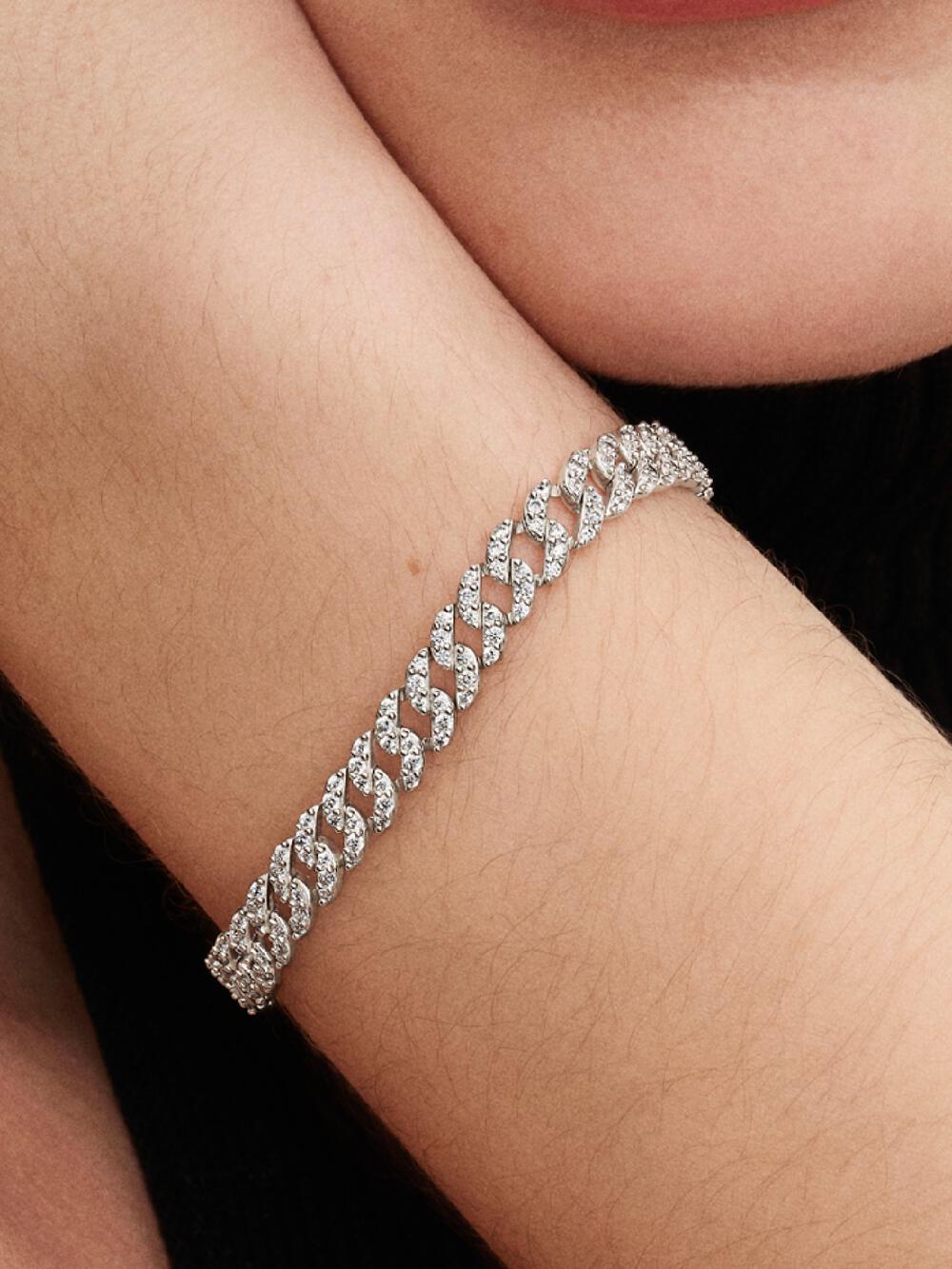 Pavé Cuban Chain Bracelet