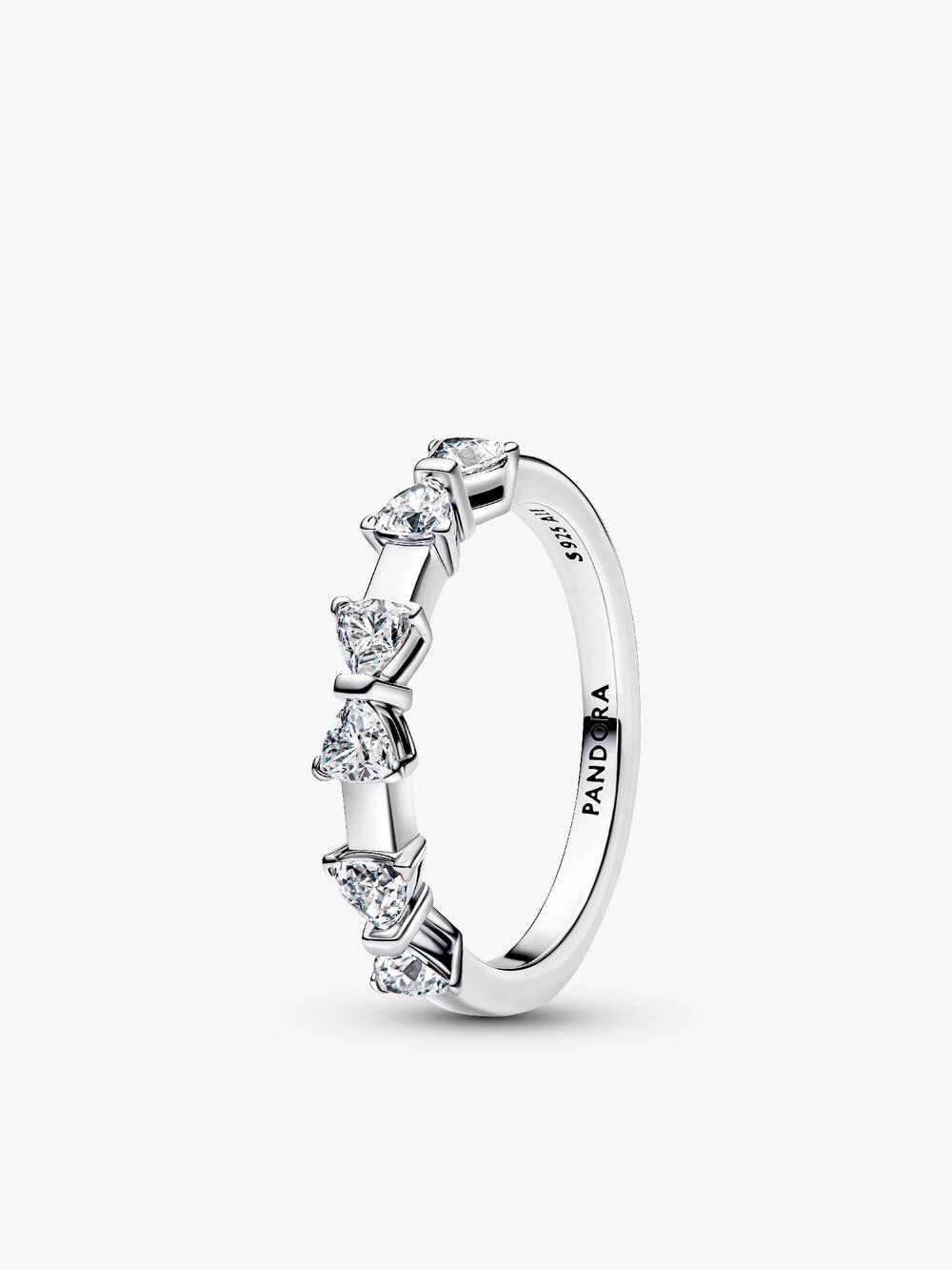 Band of Clear Hearts Ring