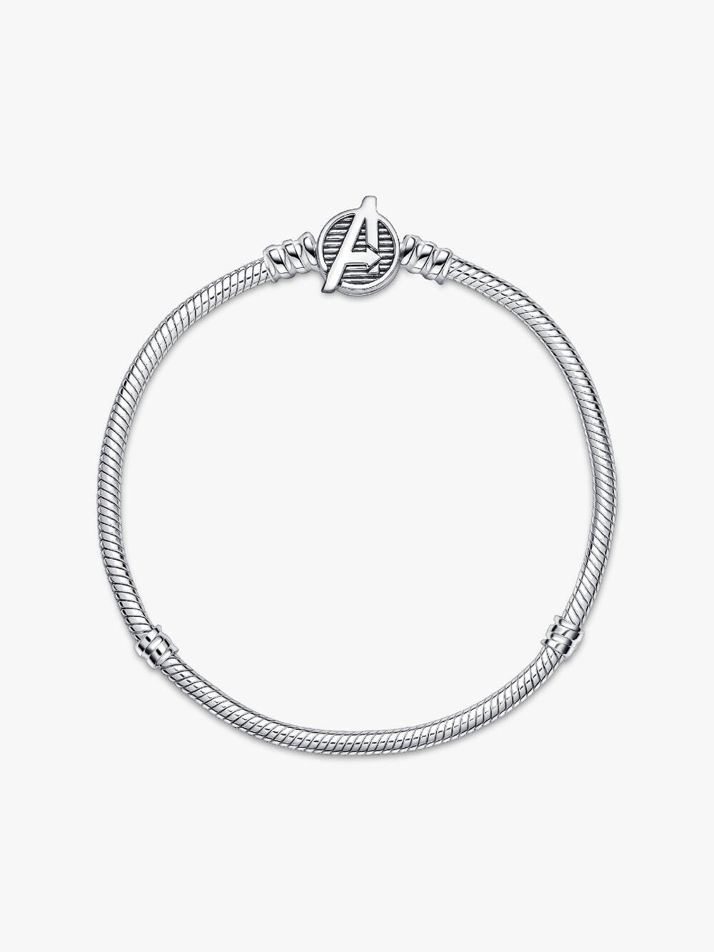 Pandora Moments Marvel The Avengers Logo Clasp Snake Chain Bracelet