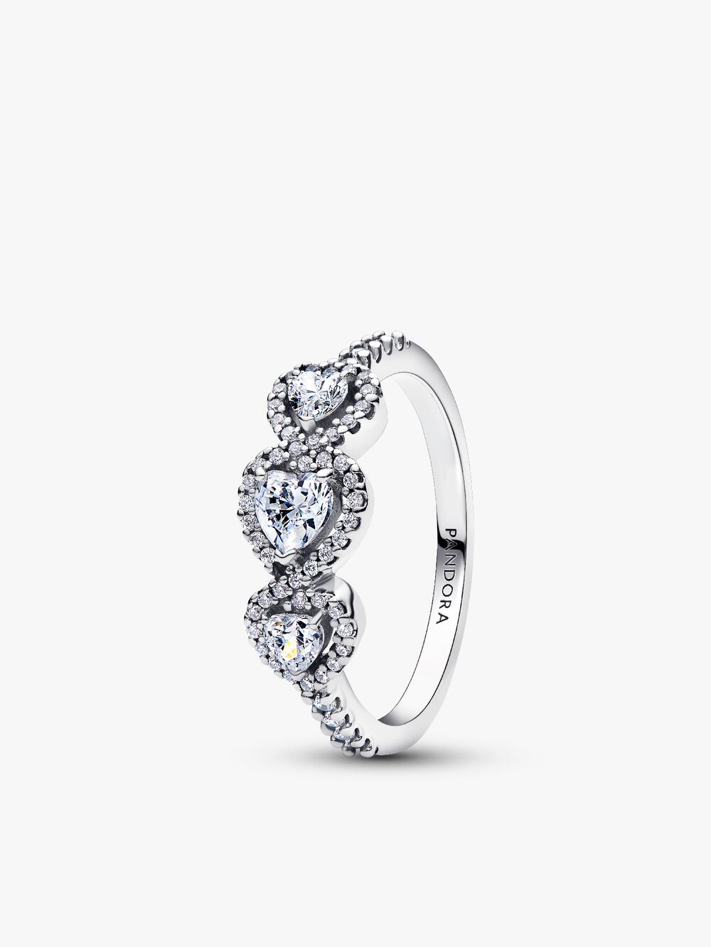 Band of Clear Hearts Ring