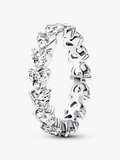 Band of Clear Hearts Ring