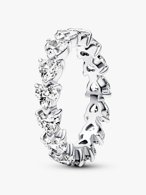 Band of Clear Hearts Ring
