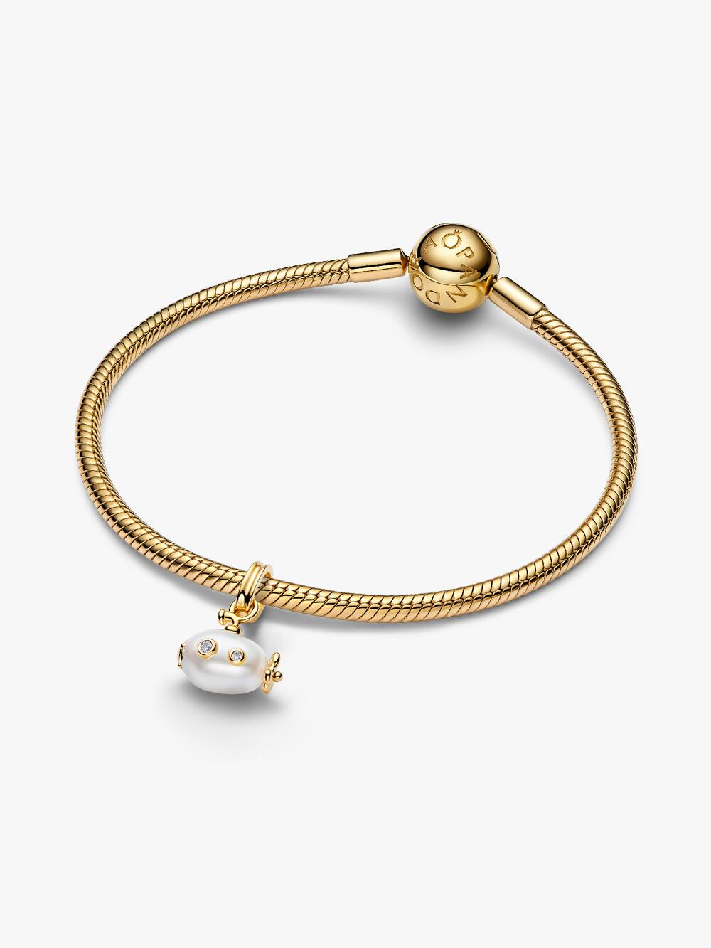 Treated Freshwater Cultured Baroque Pearl Submarine Dangle Charm