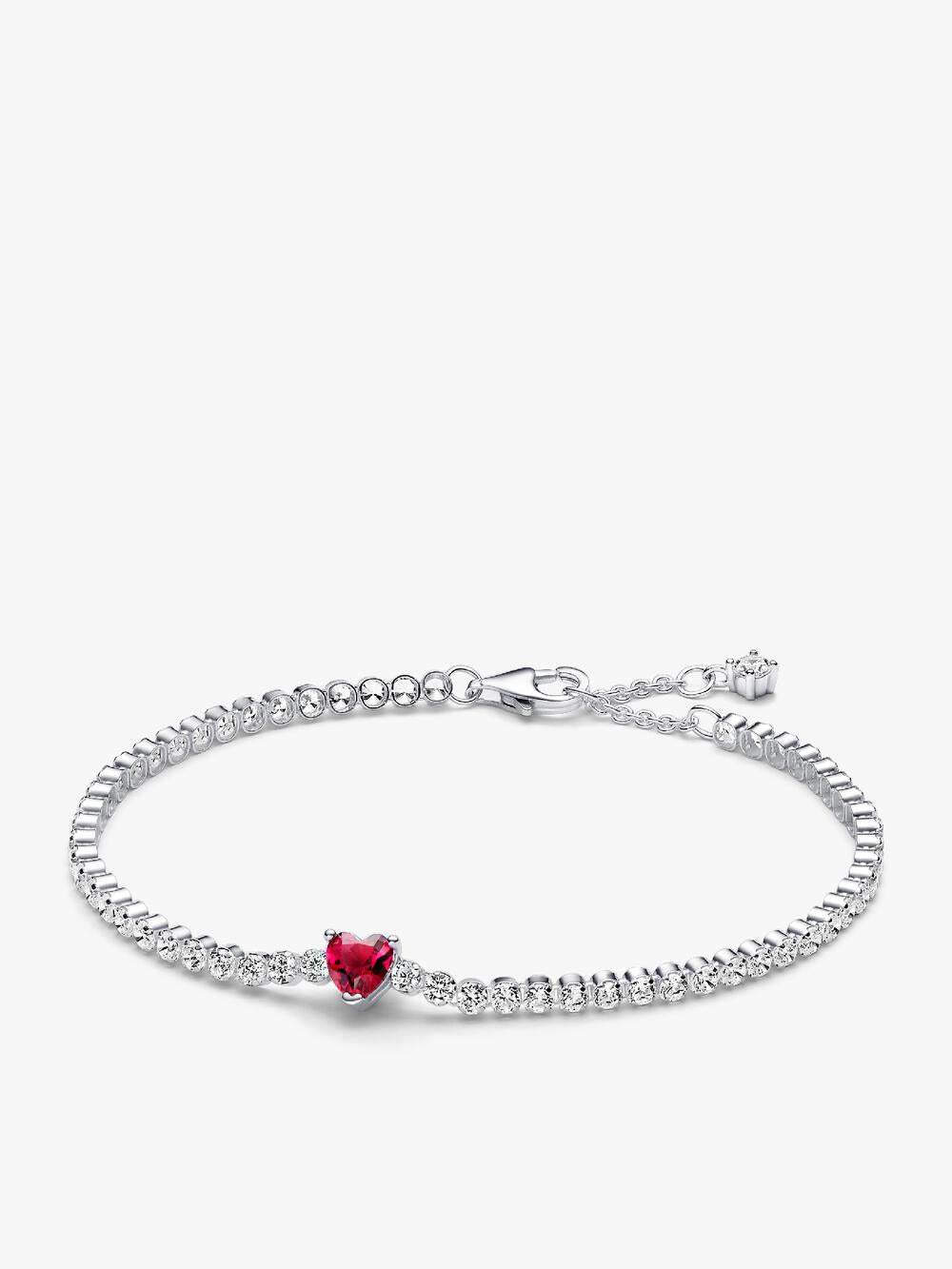 Sparkling Heart Halo Pendant Collier Necklace