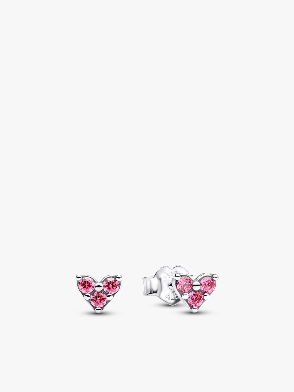 Sparkling Lucky Clover Stud Earrings