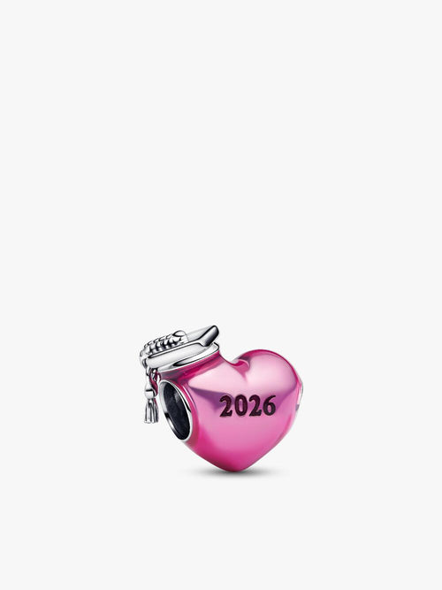 2026 Pink Graduation Charm Bracelet Set