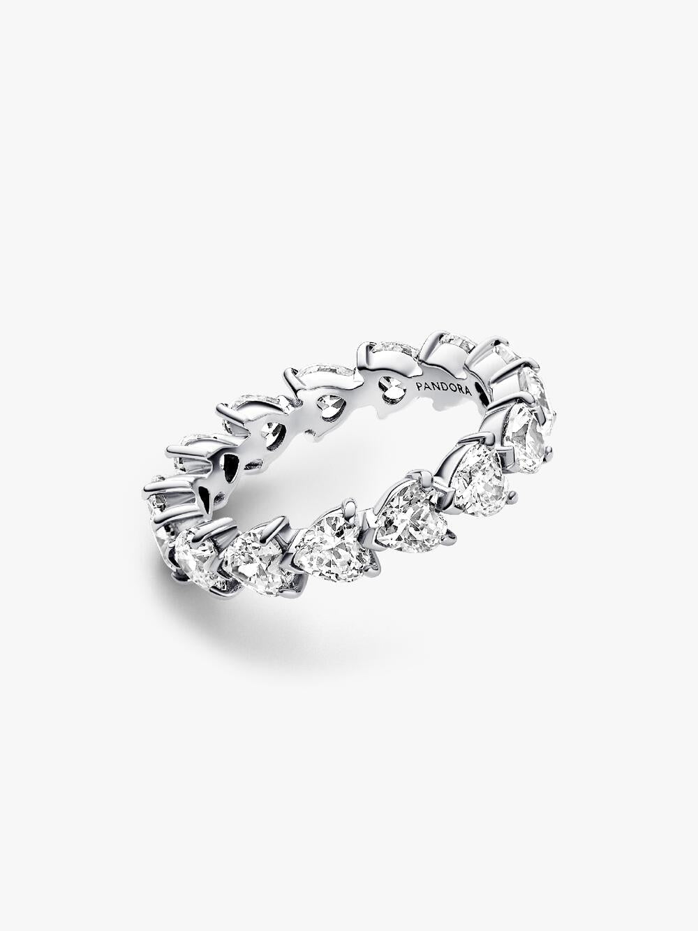 Band of Clear Hearts Ring