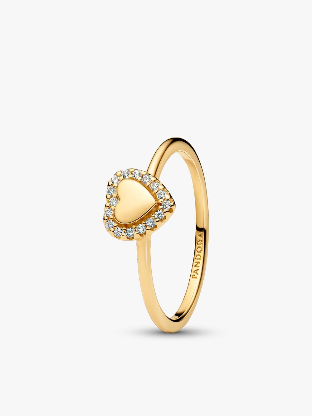 Engravable Heart Halo Collier Necklace